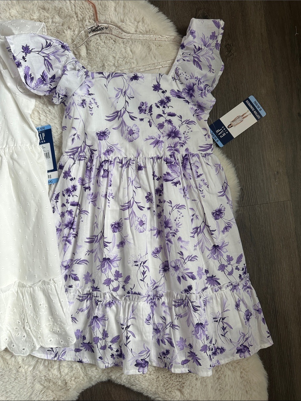 Girls' Ruffle Sleeve Dress Gap 6/6X - Picture 2 of 6